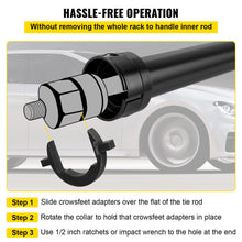 Load image into Gallery viewer, 13pc Inner Tie Rod Removal Auto Tool Kit with 12 SAE &amp; Metric Crowfoot Adapters