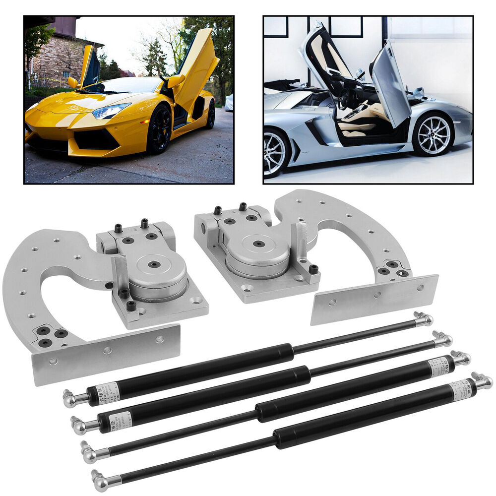 Universal Lambo Door Bolt On Vertical Doors Kit Adjustable Silver Most Of Car