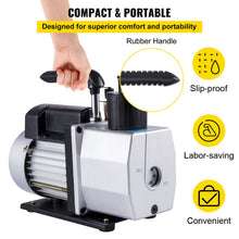 Load image into Gallery viewer, 5 CFM Vacuum Pump 2 Stage 1/2HP Rotary HVAC/Auto AC 40Miron Air Conditioning