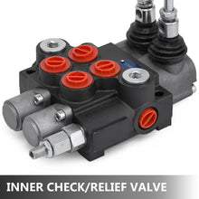 Load image into Gallery viewer, 2 Spool Hydraulic Directional Control Valve 11gpm Double Acting Cylinder 40L/min