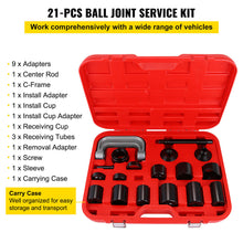 Load image into Gallery viewer, 21PC C-PRESS BALL JOINT MASTER SET SERVICE KIT REMOVER INSTALLER 2 4 WD AUTO