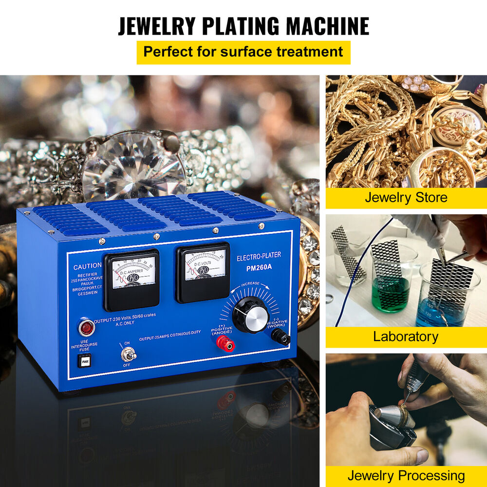 30A Platinum Plating Machine Silver Gold Copper Electroplating Rectifier Smooth