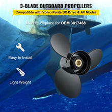 Load image into Gallery viewer, Volvo Penta SX Stern Drive Propeller 14.5x19 Prop 3817468 14-1/2 x 19 spline