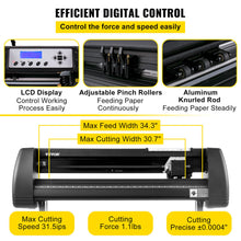 Load image into Gallery viewer, 34&quot; Vinyl Cutter Plotter Machine Signcut Software for Mac Windows LCD Display