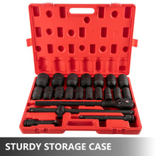 Load image into Gallery viewer, 22 Pc Impact Socket Set 3/4&quot; Drive Deep SAE Cr-Mo Extension Bar Sliding T-Bar