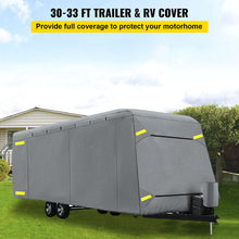 Load image into Gallery viewer, RV Cover Travel Trailer Waterproof Anti-UV Non-Woven Fabric For 30&#39;-33&#39; Camper