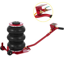 Load image into Gallery viewer, Triple Bag Air Jack 3 Ton 6600 lbs Red Pneumatic Jack Car Lift 16&quot; Compressed