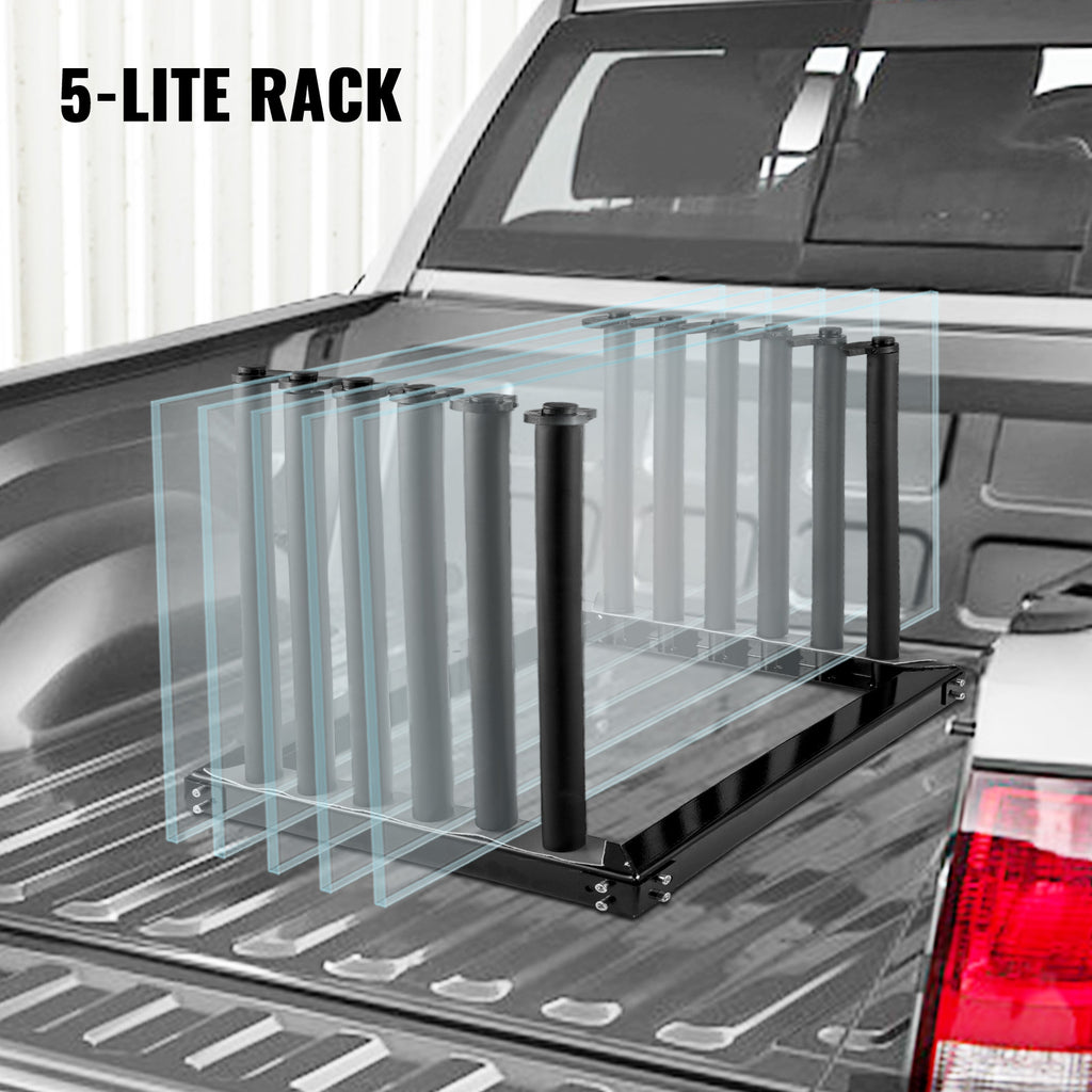 Windshield Rack 5-9 Slot Lite Auto Glass with PVC Rubber Protection Foam Pads